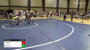 125 lbs 3rd Place - Jonathan Mejia, Team Hammer House vs Robert Davis, Level Up