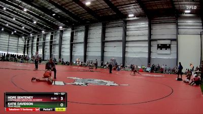 127 lbs Semifinal - Hope Senteney, Contenders Wrestling Academy vs Katie Davidson, Team Nazar