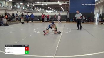 55 lbs Consolation - Caiden Lee, South Forsyth War Wrestling vs Landon Light, 706wrestling