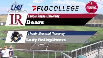 Replay: Lenoir-Rhyne vs Lincoln Memorial - DH | Mar 14 @ 2 PM