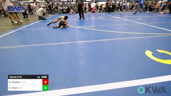 52 lbs Round Of 16 - Bronc Seeley, Cushing Tigers vs Charles Ross, Norman Grappling Club