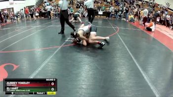 90-95 lbs Round 3 - Aubrey Yokeley, Team Owls vs Eli Hart, Columbia Wrestling Club