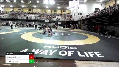 150 lbs Round Of 16 - Anthony Evanitsky, Wyoming Seminary vs Josh Strong, St. Mary's Ryken