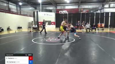 72 kg Consi Of 4 - Clay Radenz, Bison Wrestling Club vs Will Scherer, Combat W.C. School Of Wrestling