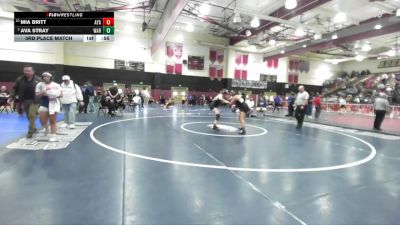 170 lbs 3rd Place Match - Ava Stray, Warren vs Mia Britt, Ayala