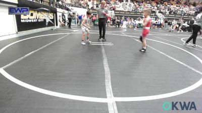 55 lbs Round Of 16 - Brody Corn, Mustang Bronco Wrestling Club vs Elijah Garcia, Standfast OKC