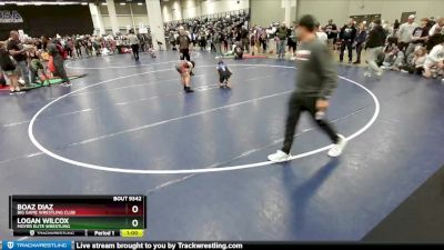 93 lbs Semifinal - Boaz Diaz, Big Game Wrestling Club vs Logan Wilcox, Moyer Elite Wrestling