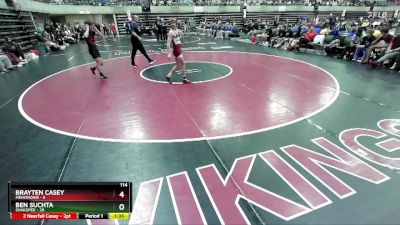 114 lbs Round 1 (4 Team) - Brayten Casey, Menomonie vs Ben Suchta, Shakopee