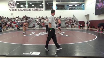 197 lbs Quarterfinals (8 Team) - Edrey Velasquez, Palomar College (RED) vs Aaron Martinez, Mt. SAC (White)
