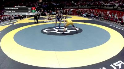 D2-113 lbs Champ. Round 1 - Aiden Ohl, Ontario vs Ethan Moore, Bloom-Carroll