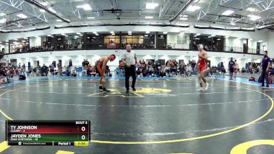 157 lbs Round 2 (6 Team) - Jayden Jones, Ohio Northern vs Ty Johnson, Cleary