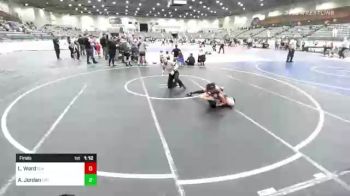 88 lbs Final - Layla Ward, Elk Grove Wr Ac vs Aaliyah Jordan, Livingston WC