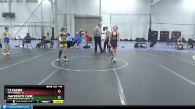 84 lbs Round 4 - Cj Caines, Unattached vs Mackenzie Case, Northwestern Lehigh