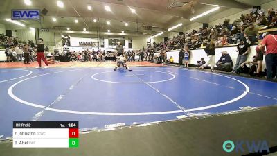 76 lbs Rr Rnd 2 - Zeke Johnston, Dark Cloud Wrestling Club vs Braden Abel, Salina Wrestling Club