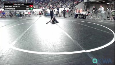 64 lbs Round Of 16 - Maverick Spencer, Keystone Kids Wrestling Club vs Gary Stroud, Barnsdall Youth Wrestling