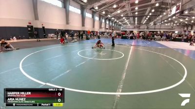 58 lbs Round 4 - Harper Miller, Spartan Mat Club vs Aria Nunez, Takedown Elite Wrestling