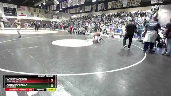 150 lbs Champ. Round 1 - Abraham Meza, St. Joseph vs Wyatt Horton, Temecula Valley