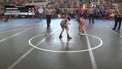 65 lbs Quarterfinal - Winter White, Alliance vs Rylie Robinette, Empyre