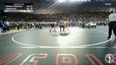 B5A-144 lbs Quarterfinal - Michael Robertson, Claremore vs Legend Ellis, Coweta