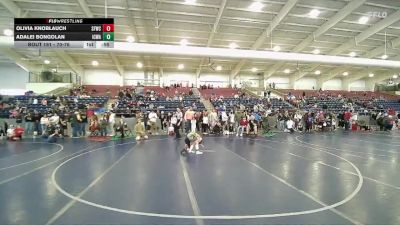 70-76 lbs Cons. Semi - Olivia Knoblauch, Salt Flats Wrestling Club vs Adalei Bongolan, Iron Co Wrestling Academy