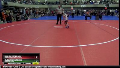 70 lbs Round 1 - Kinley Pederson, Summit Wrestling Academy vs Evelynn Burgess, Chippewa Elite