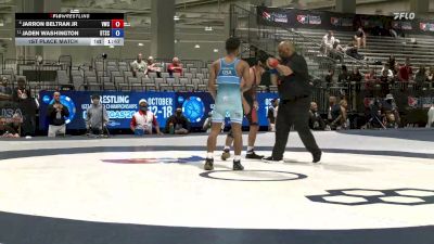 57 kg 1st Place Match - Jarron Beltran Jr, Valiant Wrestling Club vs Jaden Washington, Beat The Streets Chicago-Midway