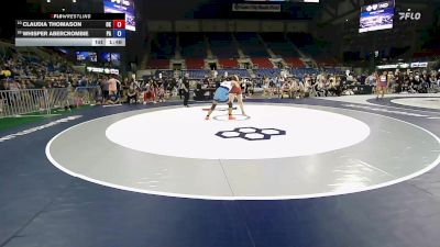 155 lbs Cons. Sub-rd Of 16 - Claudia Thomason, OK vs Whisper Abercrombie, PA