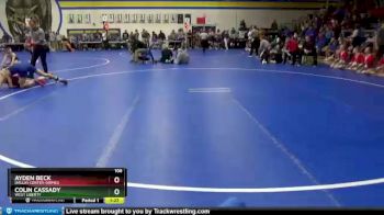 106 lbs Semifinal - Ayden Beck, Dallas Center-Grimes vs Colin Cassady, West Liberty
