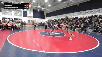 190 lbs 5th Place Match - Jeremiah Pimental, Coachella Valley vs Asa Goff, Newport Harbor