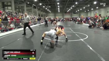 125 lbs Quarterfinal - Jasper Johns, SAW TC vs Trace Van Asdale, Maize