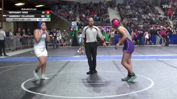 130 lbs Cons. Round 2 - Kimberly Velazquez, Wichita Blue Knights vs Bethanny Wiss, Piper