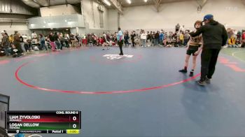106 lbs Cons. Round 6 - Liam Zyvoloski, Monarch vs Logan Dellow, Pomona