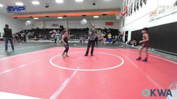 61-64 lbs Rr Rnd 5 - Gunner Jenkins, Fort Gibson Youth Wrestling vs Huck Olsen, Mojo Grappling Academy