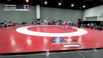 132 lbs Tommy Wurster, Ohio Scarlet FS vs Emilio Albanese, Pennsylvania Blue