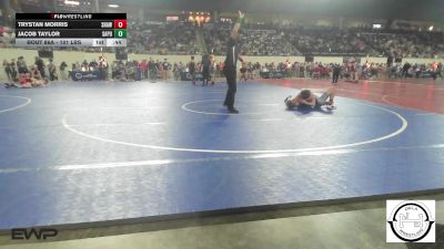 101 lbs Consi Of 64 #2 - Trystan Morris, Shawnee Wrestling vs Jacob Taylor, Sapulpa Jr High