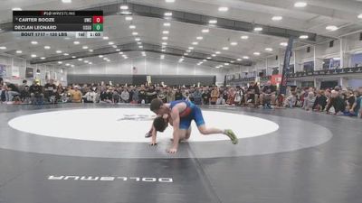 120 lbs 1st Place Match - Carter Booze, UWC vs Declan Leonard, USA Gold
