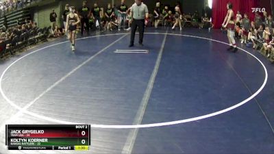 100 lbs Round 1 (6 Team) - Koltyn Koerner, Kansas Rattlers vs Jack Grygelko, Team USA