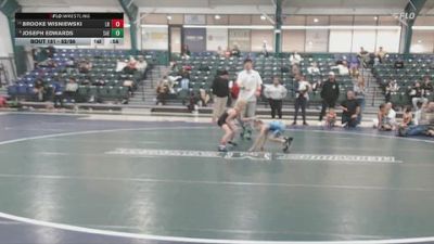 52/56 Prelim - Joseph Edwards, Saegertown vs Brooke Wisniewski, Little Huskies