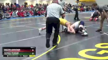 165 lbs 1st Place Match - Dalton Leightner, Baldwin Wallace University vs Patrick McGraw, John Carroll University