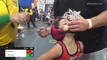 44 lbs Semis & 1st Wrestleback (8 Team) - Beau Russell, Funky Fire vs Camila Ramirez, ARES Black