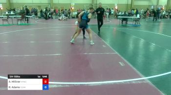 124-130 lbs Semifinal - Ava Milliner, Heart And Pride Wrestling Club vs Reese Adams, Team Kong United