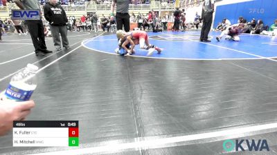 49 lbs Semifinal - Kasen Fuller, Comanche Takedown Club vs Hudson Mitchell, Wichita Wrestling Club