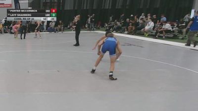 113 lbs Cons. Rd Of 32 - Layf Skadberg, Las Animas Wrestling Club vs Porter McCormick, Shamrock Select