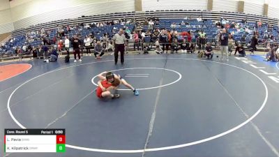 12U Boys - 74 lbs Cons. Round 5 - Luca Pavia, Sunkist Kids Monster Garage vs Kalix Kilpatrick, Grindhouse Wrestling