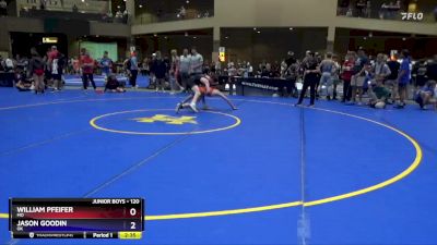 120 lbs Champ. Round 2 - William Pfeifer, MO vs Jason Goodin, OK