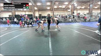 80 lbs Consi Of 8 #2 - Brantlee Evans, Cotton County Wrestling Club vs Weston Giddens, Team Worx Wrestling Club