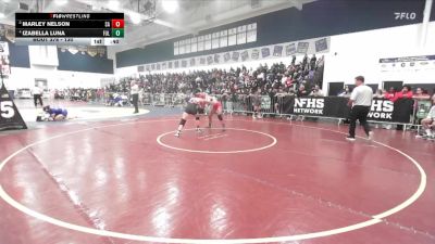 130 lbs 3rd Place Match - Izabella Luna, Fullerton vs Marley Nelson, Santa Ana