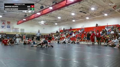 Youth-120 lbs Semifinals (8 Team) - Weston Agliata, Morris Hills vs James McQueen, Easton
