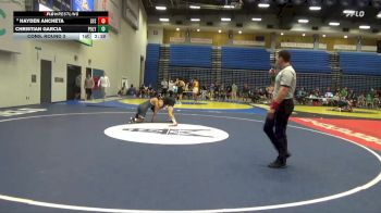 125 lbs Cons. Round 3 - Hayden Ancheta, San Francisco State vs Christian Garcia, Cal Poly