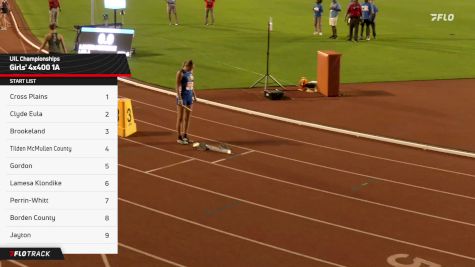 High School Girls' 4x400m Relay 1A, Finals 1